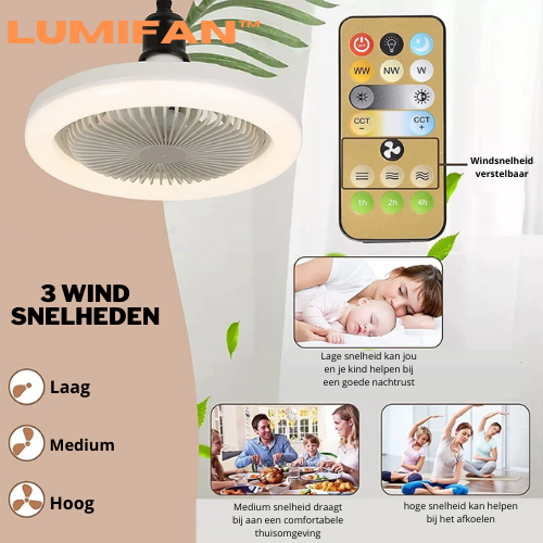 LumiFan™ - ventilator met verlichting