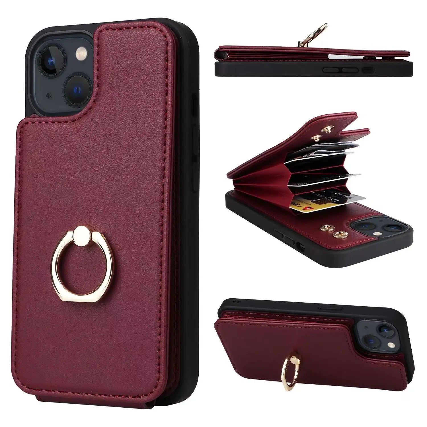 Qipo™ - Iphone portemonnee hoesje