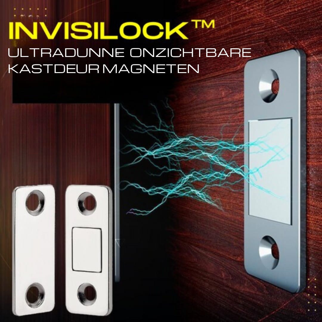 InvisiLock - Ultradunne onzichtbare kastdeurmagneten (4 sets)