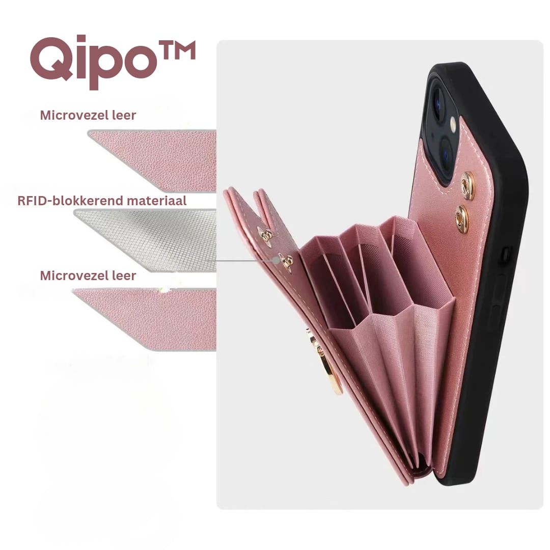 Qipo™ - Iphone portemonnee hoesje