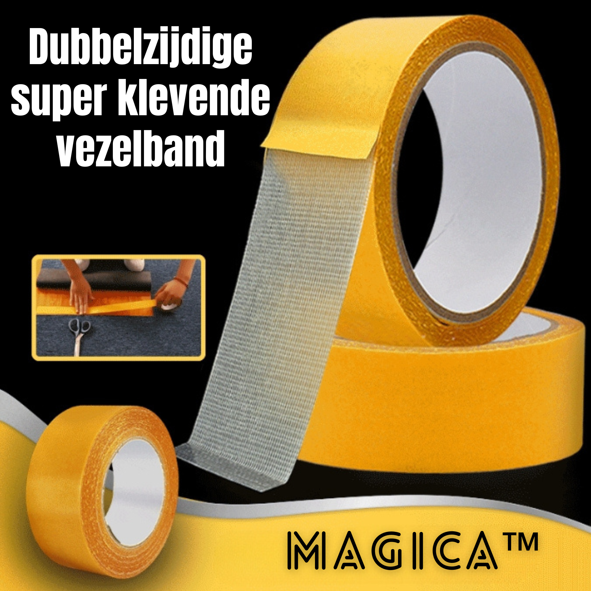 Magica™ - Dubbelzijdige super klevende vezelband (1+1 GRATIS)