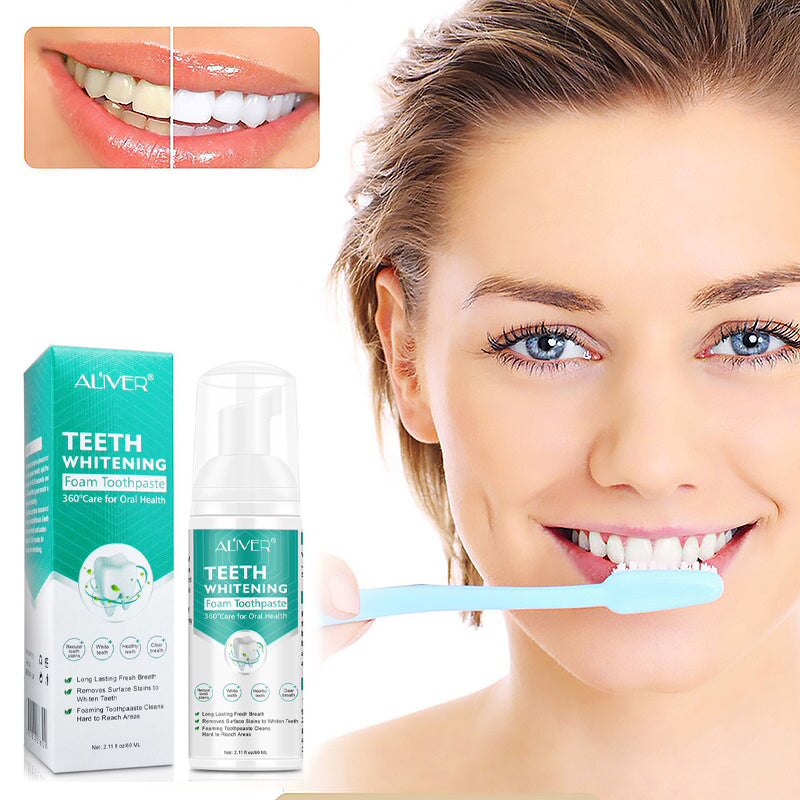 Aliver® I Tandpasta Whitening Schuim (1+1 GRATIS)