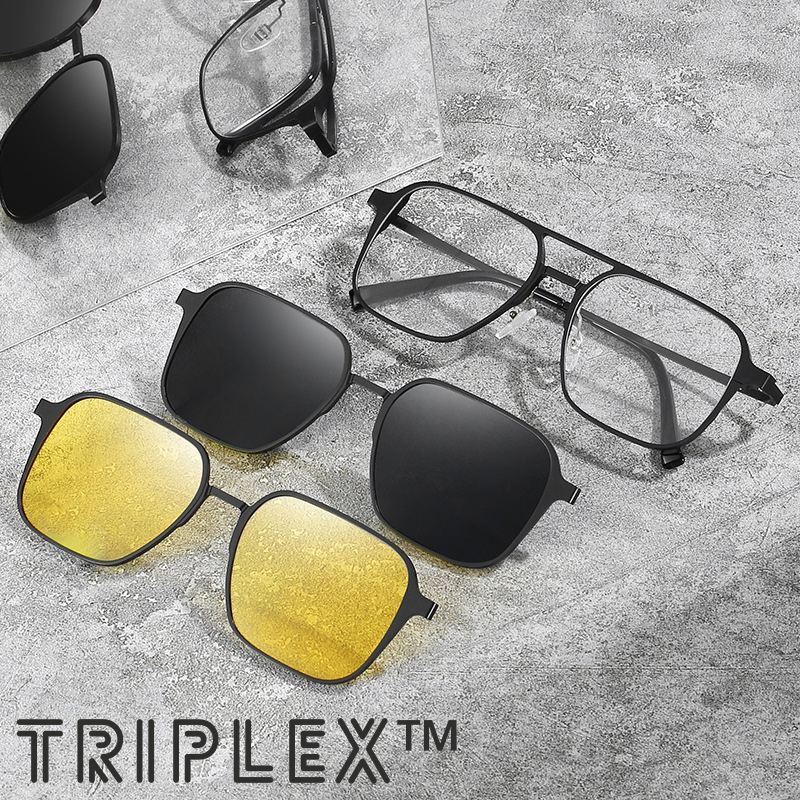 TriPlex™ - 3 in 1 Gepolariseerde Zonnebril